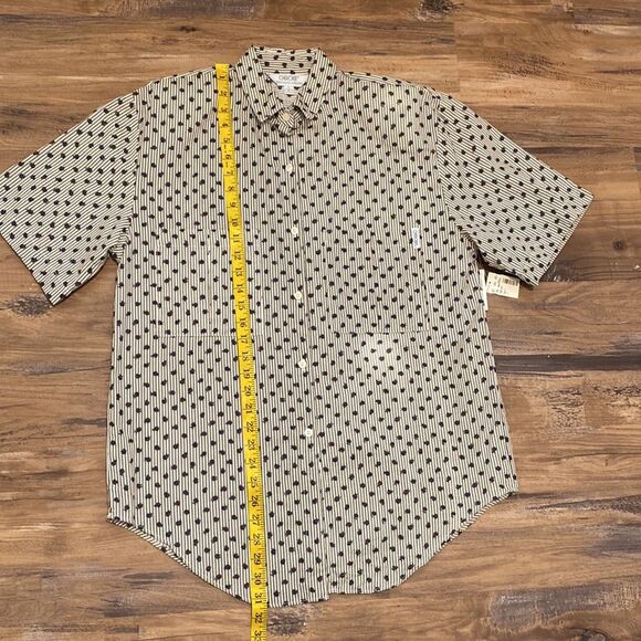 Vintage  80’s Cherokee Striped Floral Button front shirt - Picture 8 of 9